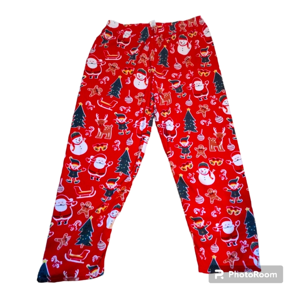 PJ Place Christmas Pajama Fleece Wide Leg XL Pants